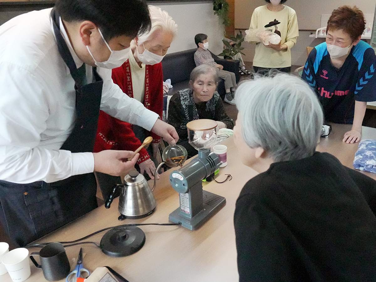 社長による珈琲ドリップ体験会