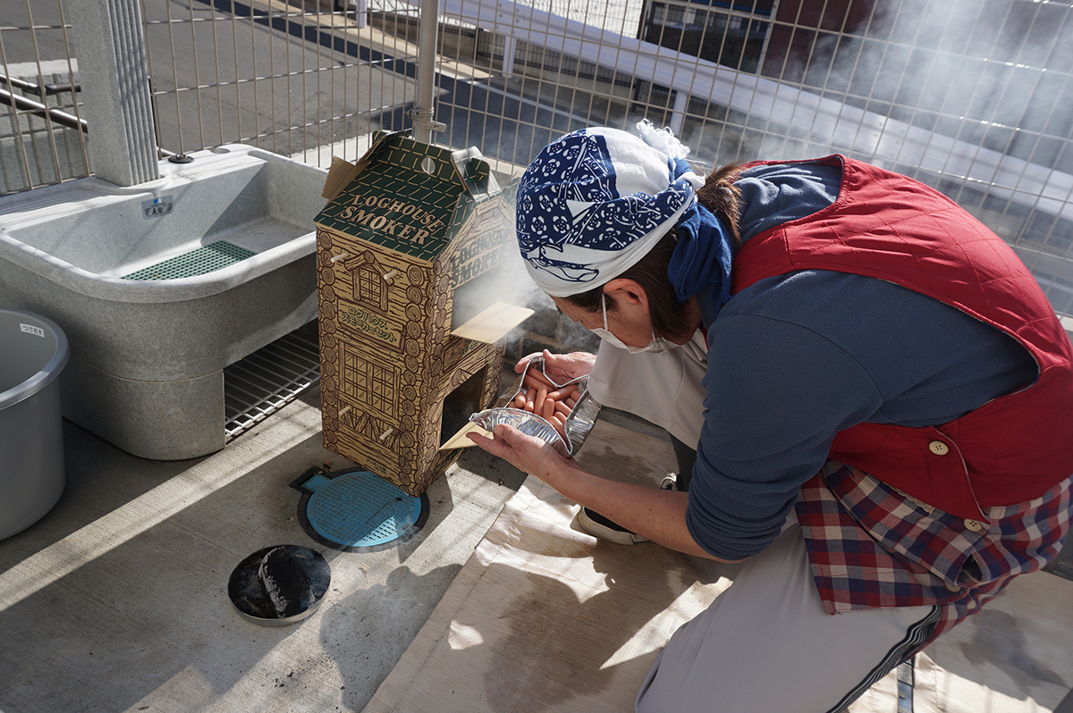 ボジョレーヌーボーの燻製