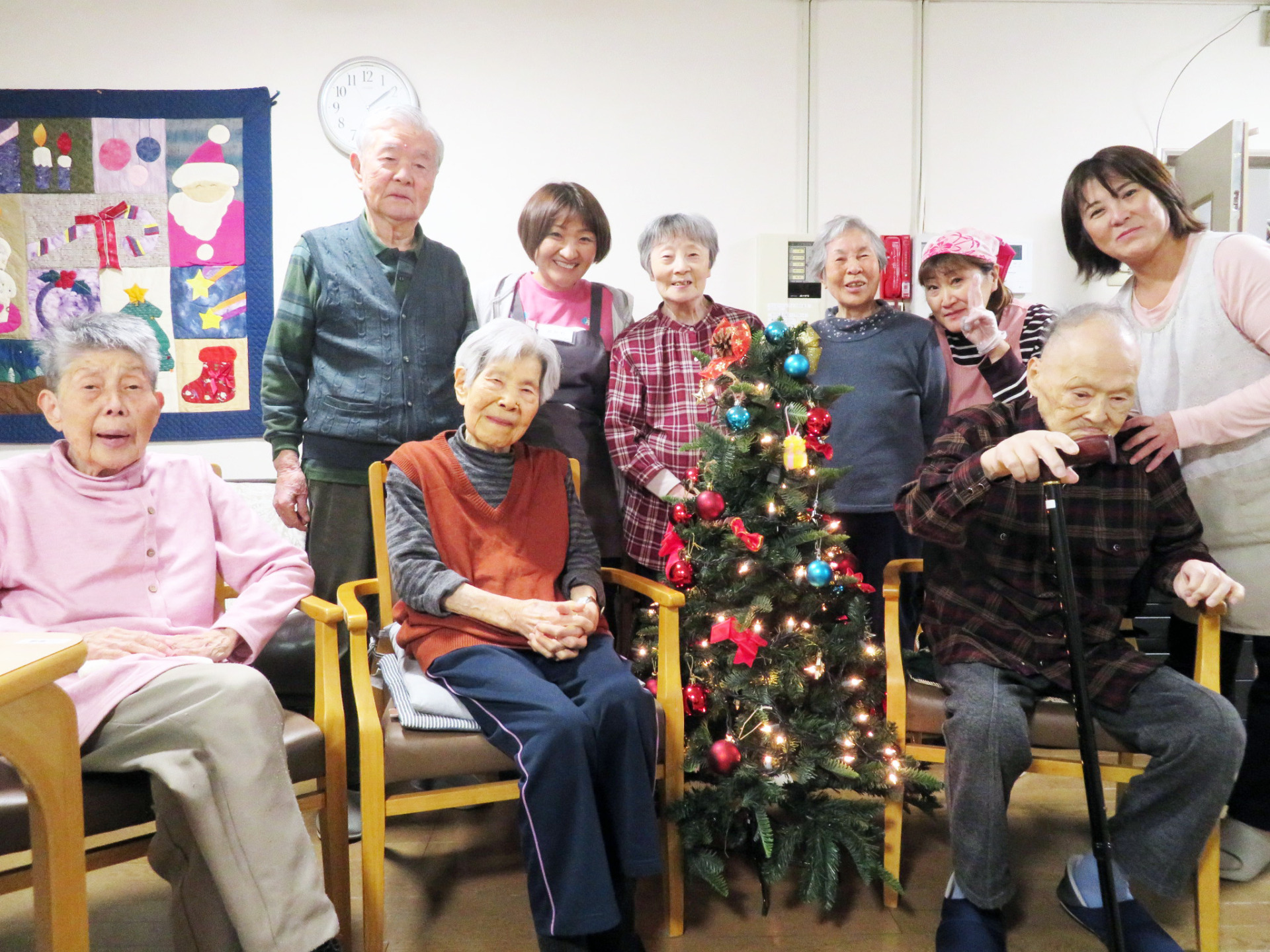 クリスマス会の記念撮影