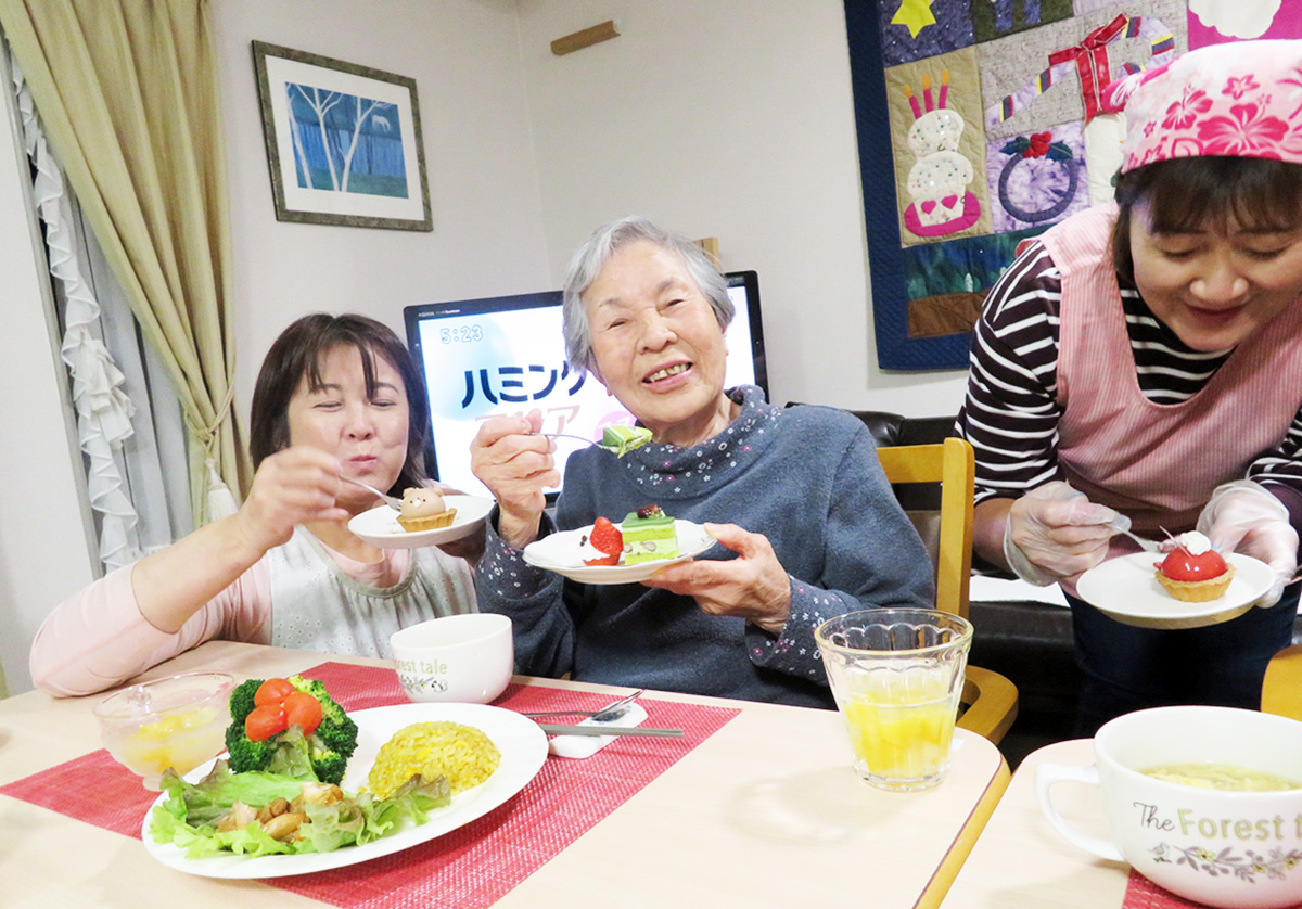クリスマス会の食事