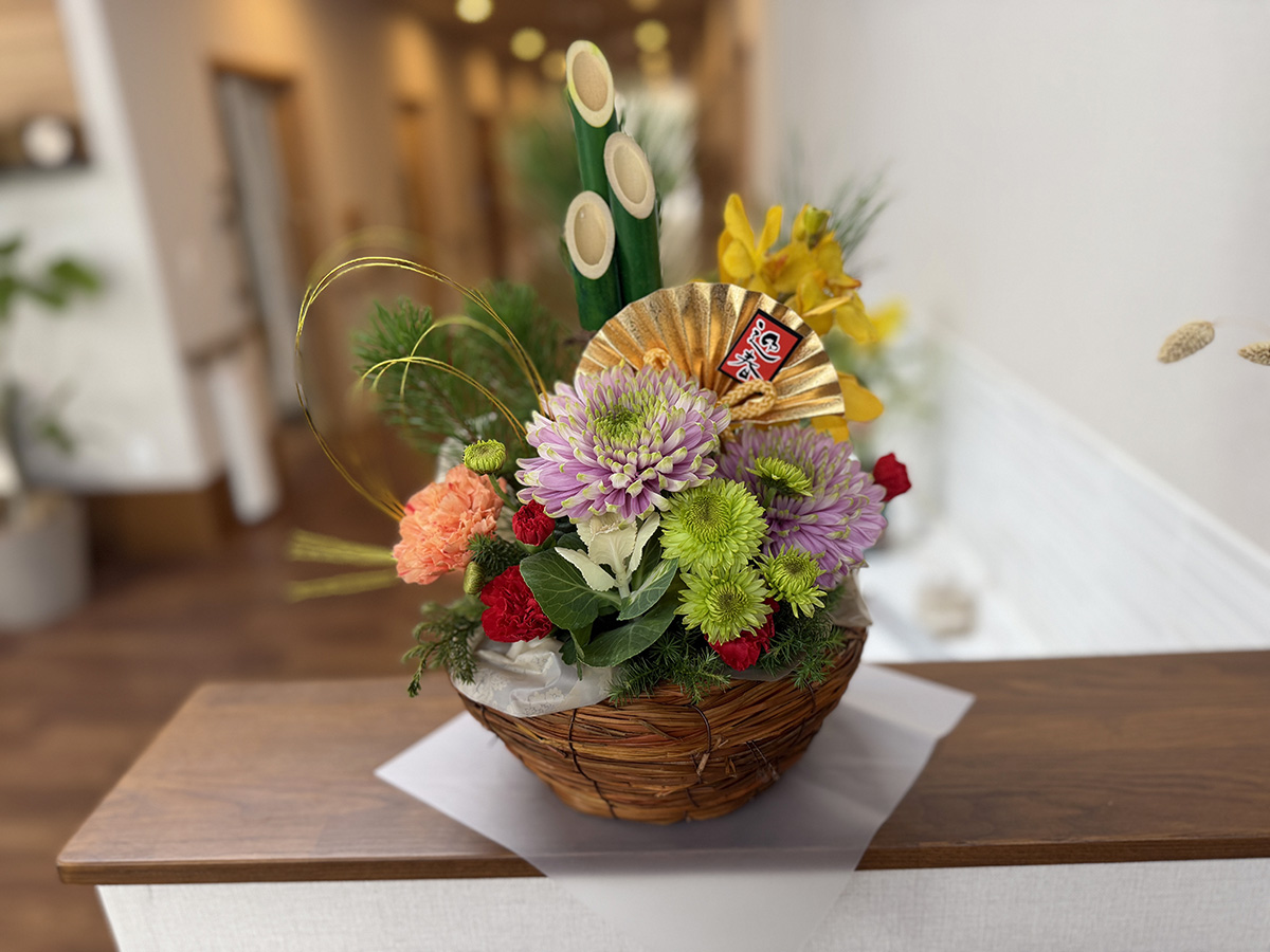 お正月飾のお花