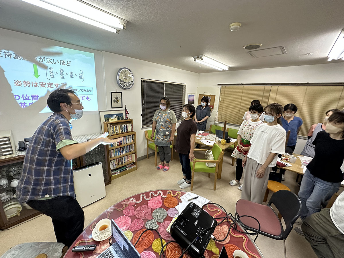 目から鱗、作業療法士さんの研修