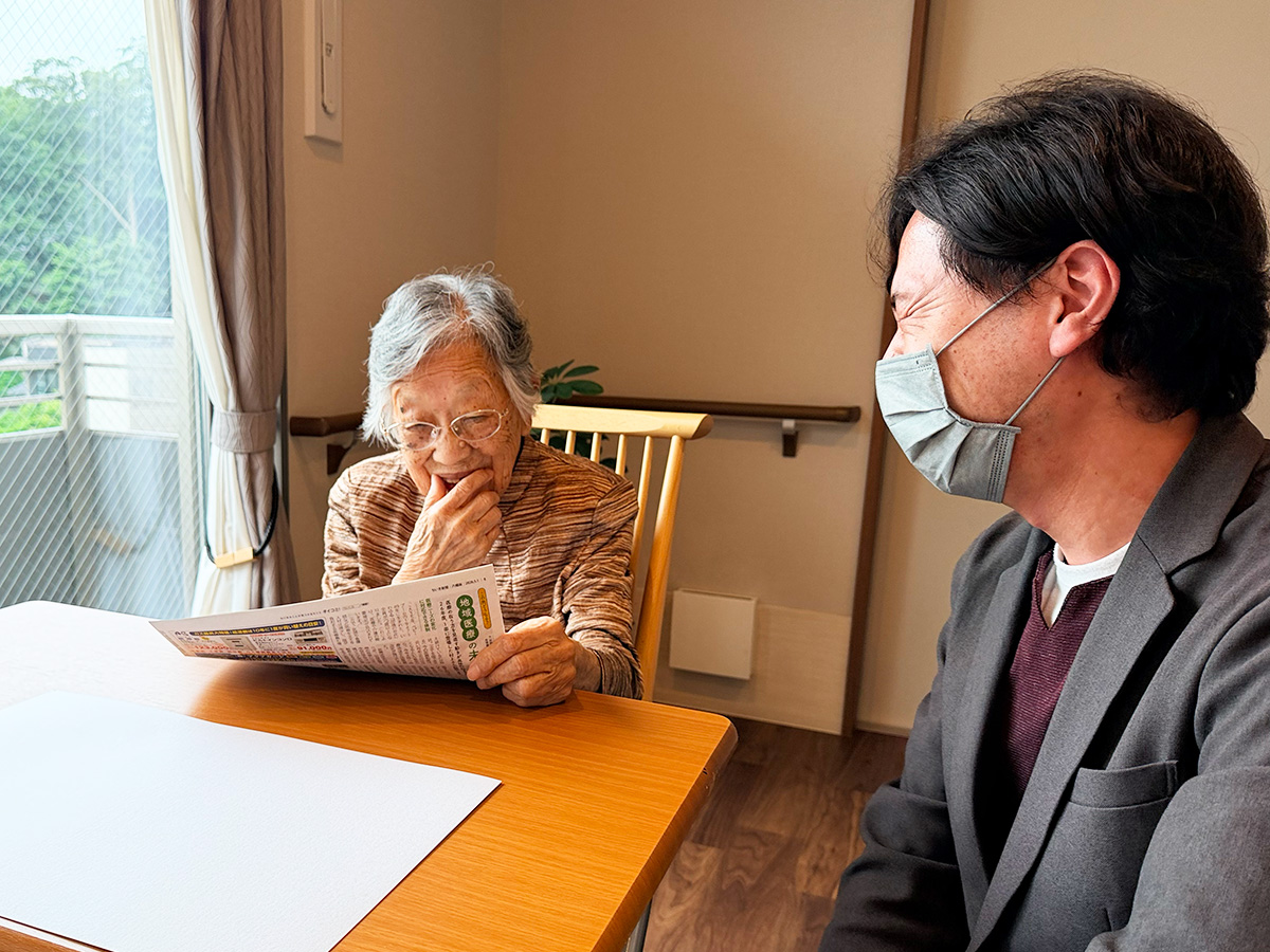 105歳の長生きの秘訣は、ちいき新聞で!
