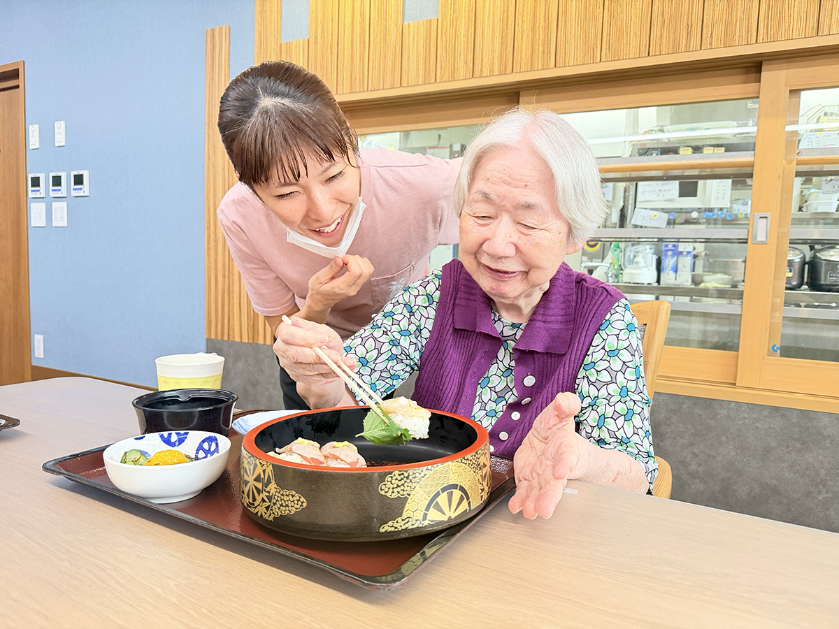 お誕生日のリクエストメニューのお寿司